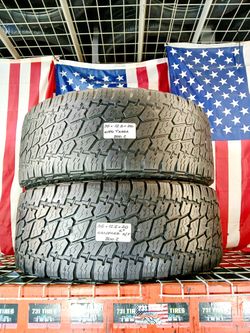 ✅ 2 USED TIRES LT35X12.50R20 NITTO TERRA GRAPPLER G2 ALL TERRAIN OFF-ROAD 35/12.50R22