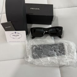 Black Pr4da Sunglasses Unisex