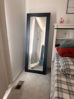Full-Length Floor Mirror Black Frame