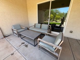 Outdoor Sofa and Coffee Table