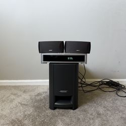 Bose 321 DVD CD Media Center Receiver, Powered Subwoofer and Speakers 