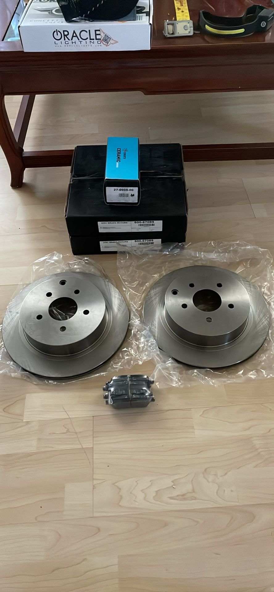 Rear Rotors Brake Pads Set Infiniti Nissan