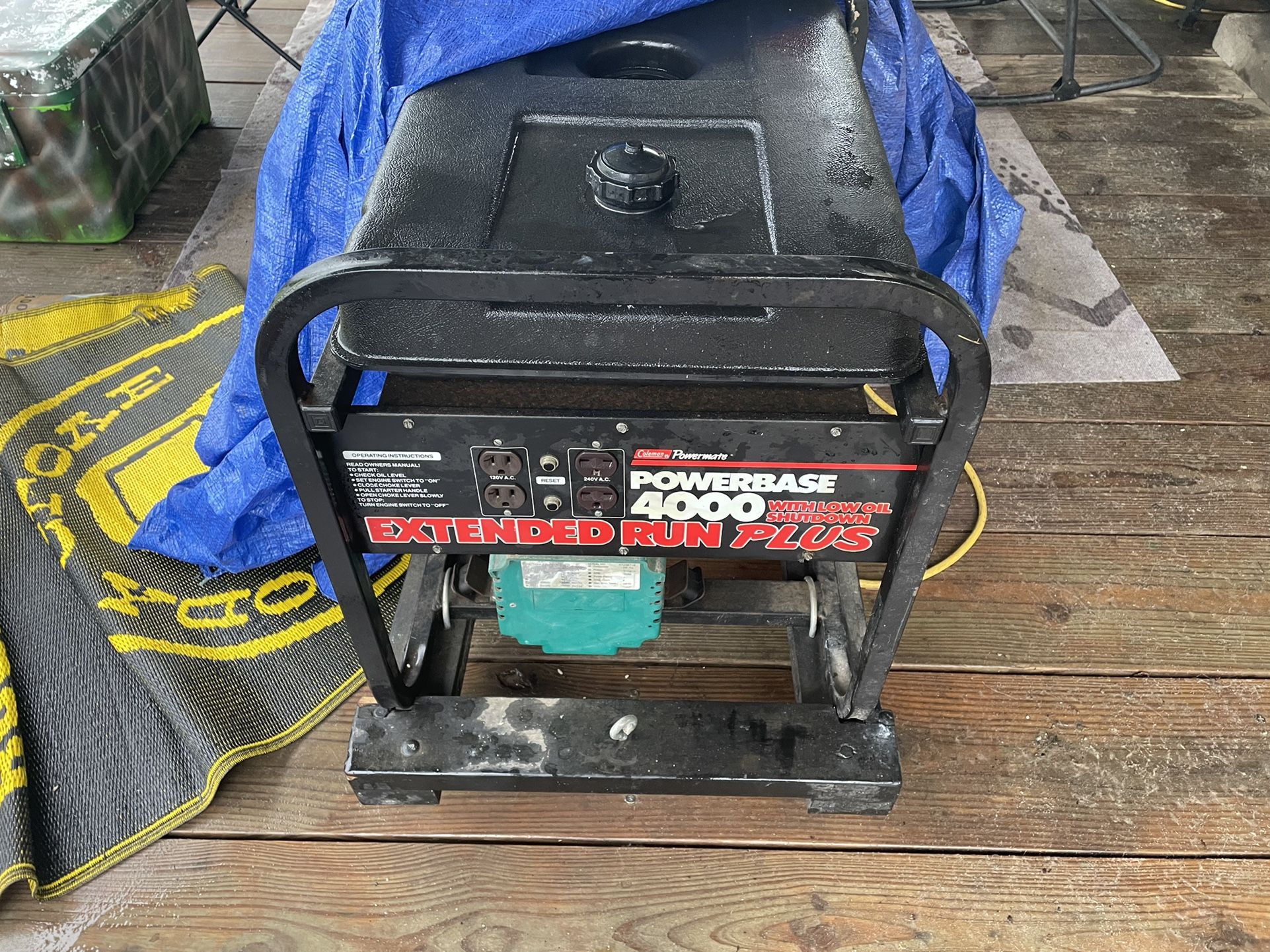 Coleman Powermate Generator 4000 Watt Running Watts