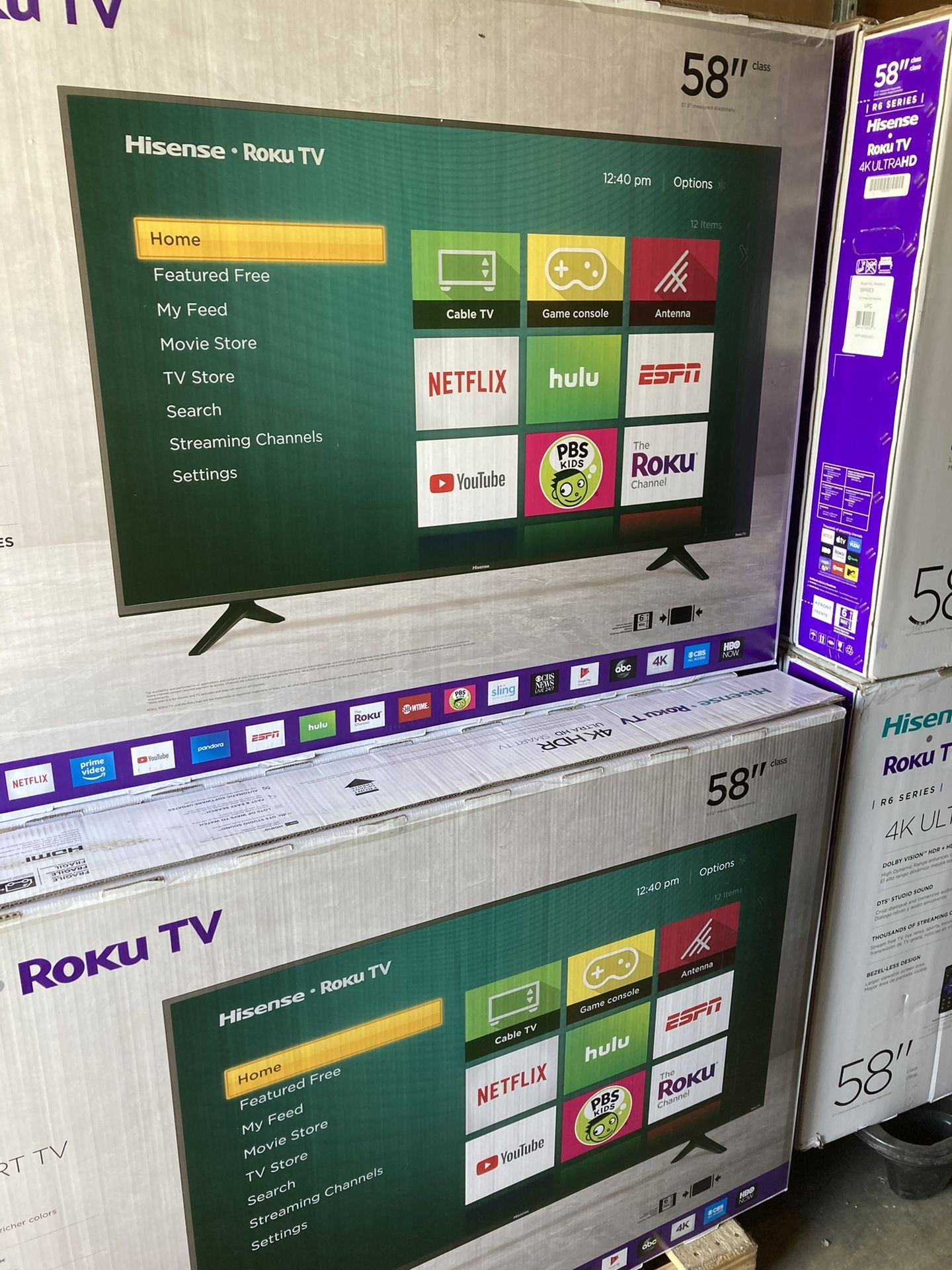 58” Inch Hisense Smart Roku 4K