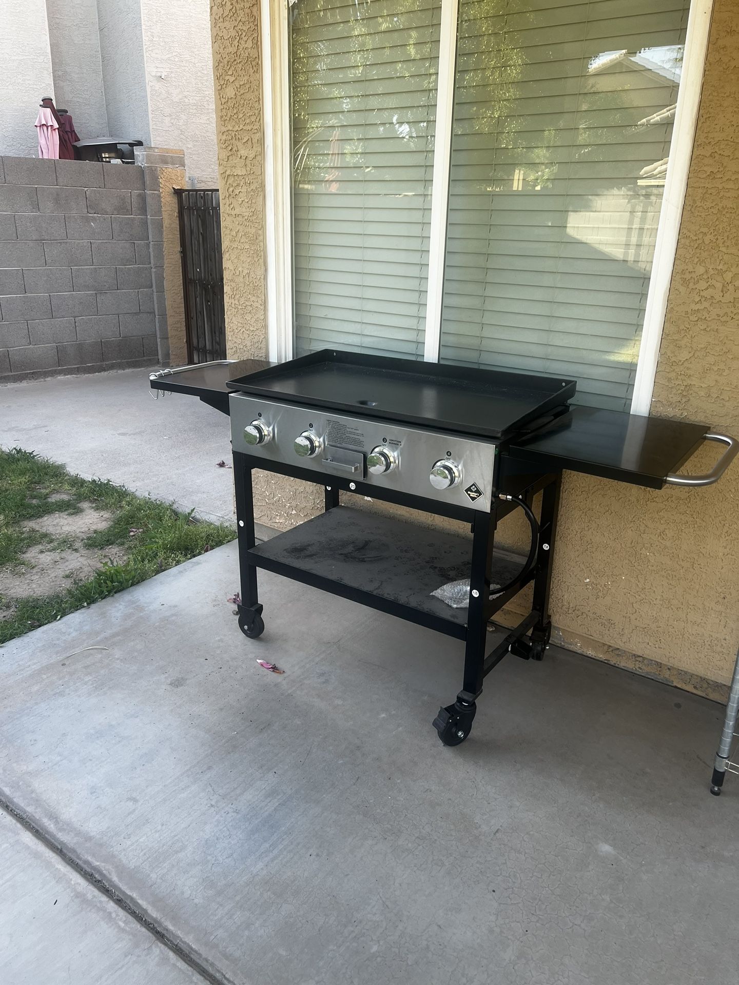 Four Burner Flat Grill