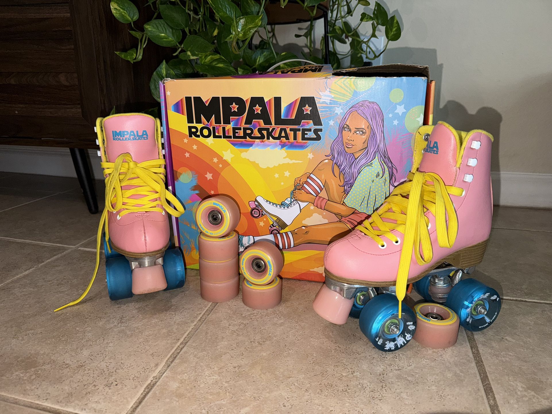 Pink Impala Roller Skates Size 3