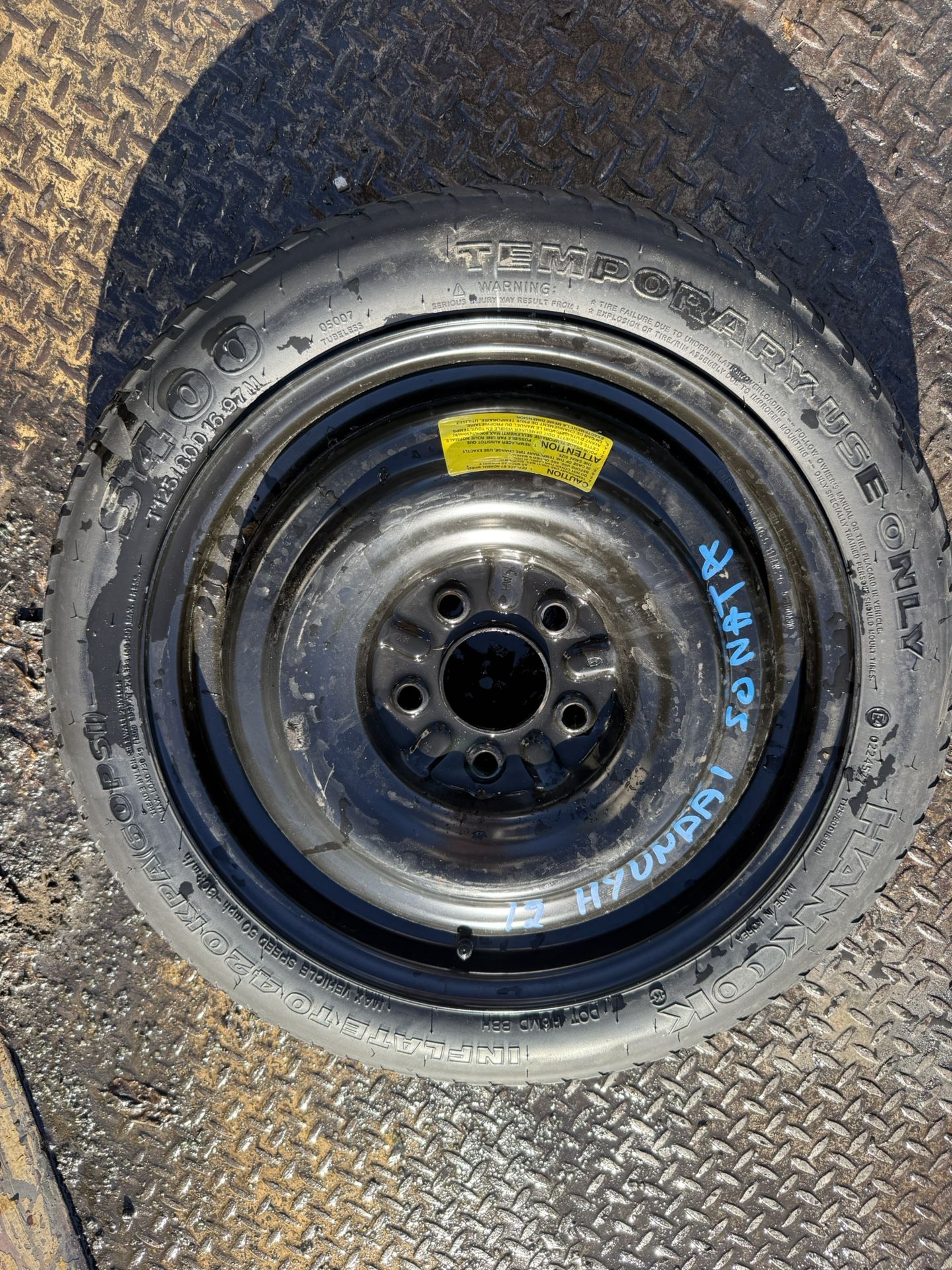 Hyundai Sonata 2012 OEM Tire Spare
