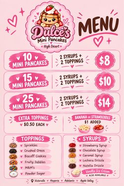 Deserts- mini pancakes