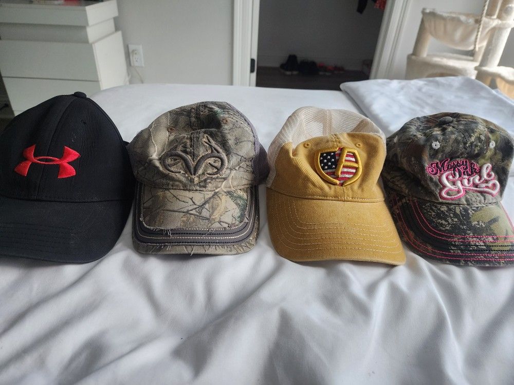 New And Like New Hats Under Armour Realtree Mossy Oak Cap America