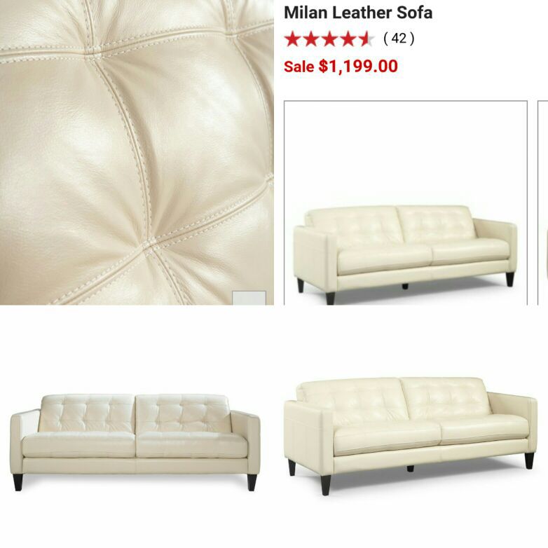 Milan Leather Sofa For In Miami, Milan Leather Sofa Macys