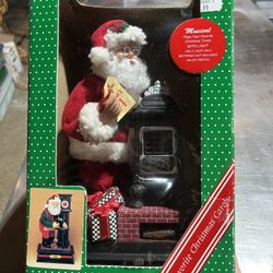 Vintage Musical Holiday Santa Carol