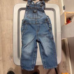 Oshkosh denim overalls size 24months