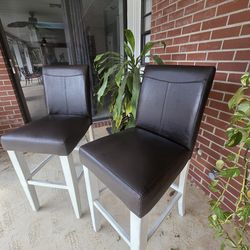 Pair of Counter Height Bar Stools – $45