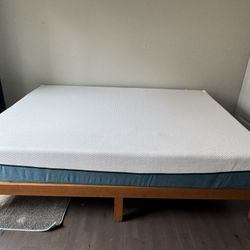 Queen Size Bed Frame And Mattress ** Moving sale**