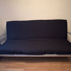 Black Futon Foldable Bed Sofa Couch / Full/Double