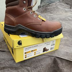 Carhartt Men's Rugged Flex 6 in. Work Boot-Composite Toe-Brown Lace 010.5M
