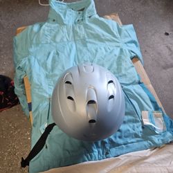  SKI JACKET and HELMET Girls Small
