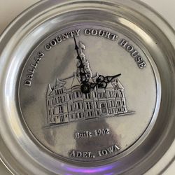 Wilton Pewter Plate Clock