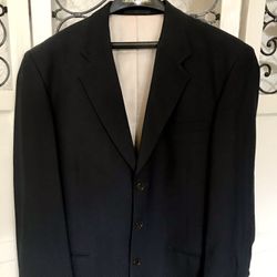 Men's Fioravanti Black Dress Suite Jacket Blazer Made USA Hand Tailored Ventless