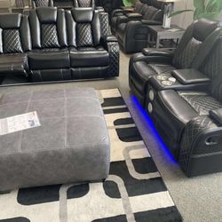 OM• $38 Initial • Brand New Power Reclining Sofa And Loveseat 