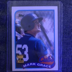1989 Topps Mark Grace Baseball Card 