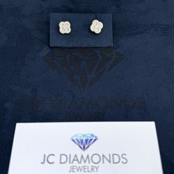 Earrings Diamonds Trebol Shape 