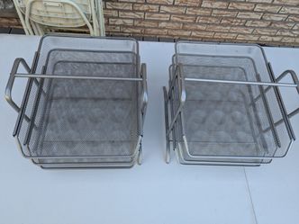 Steel Mesh 3-Tier Mesh Desk Tray