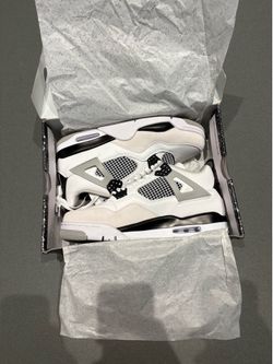Black and White Jordan 4 Brand New