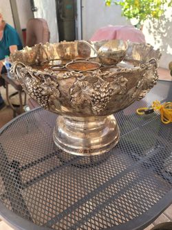 Silver Plated Beverage Cooler