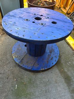 Large spool table