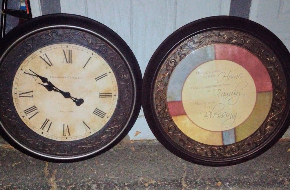 Large Glenmont Clock Co. & Blessing Framed Print