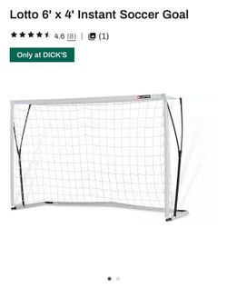 Used lotto soccer goal  6x4 like new