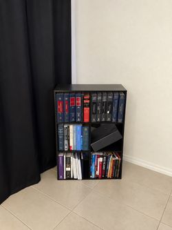 Black bookshelf