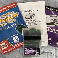Game Boy Color GameShark Video Game Enhancer V4.0 w/ Ultimate Pokémon Code Book