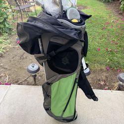Golf Bag With Irons 