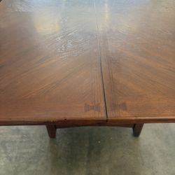 Vintage Solid Wood Expandable Mission Style Table – Oak Finish 