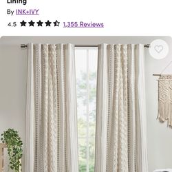 Ink & Ivy Boho Curtain Panels