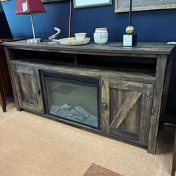Media Stand Fireplace Combo!