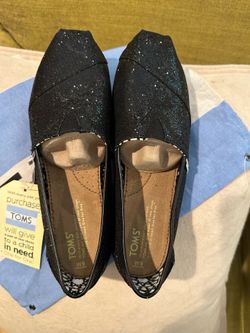 Toms glitter shoes