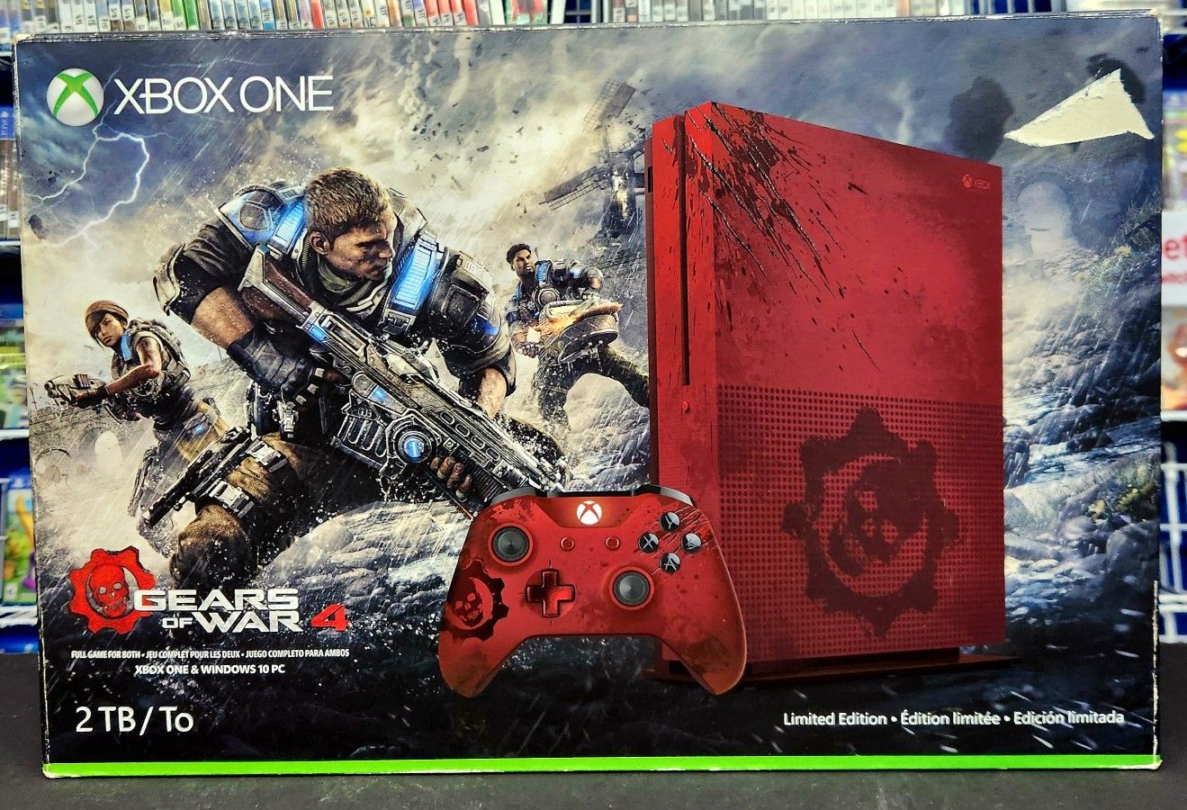 Xbox One S Gears Of War 4 2 Tb Console In Box Used 