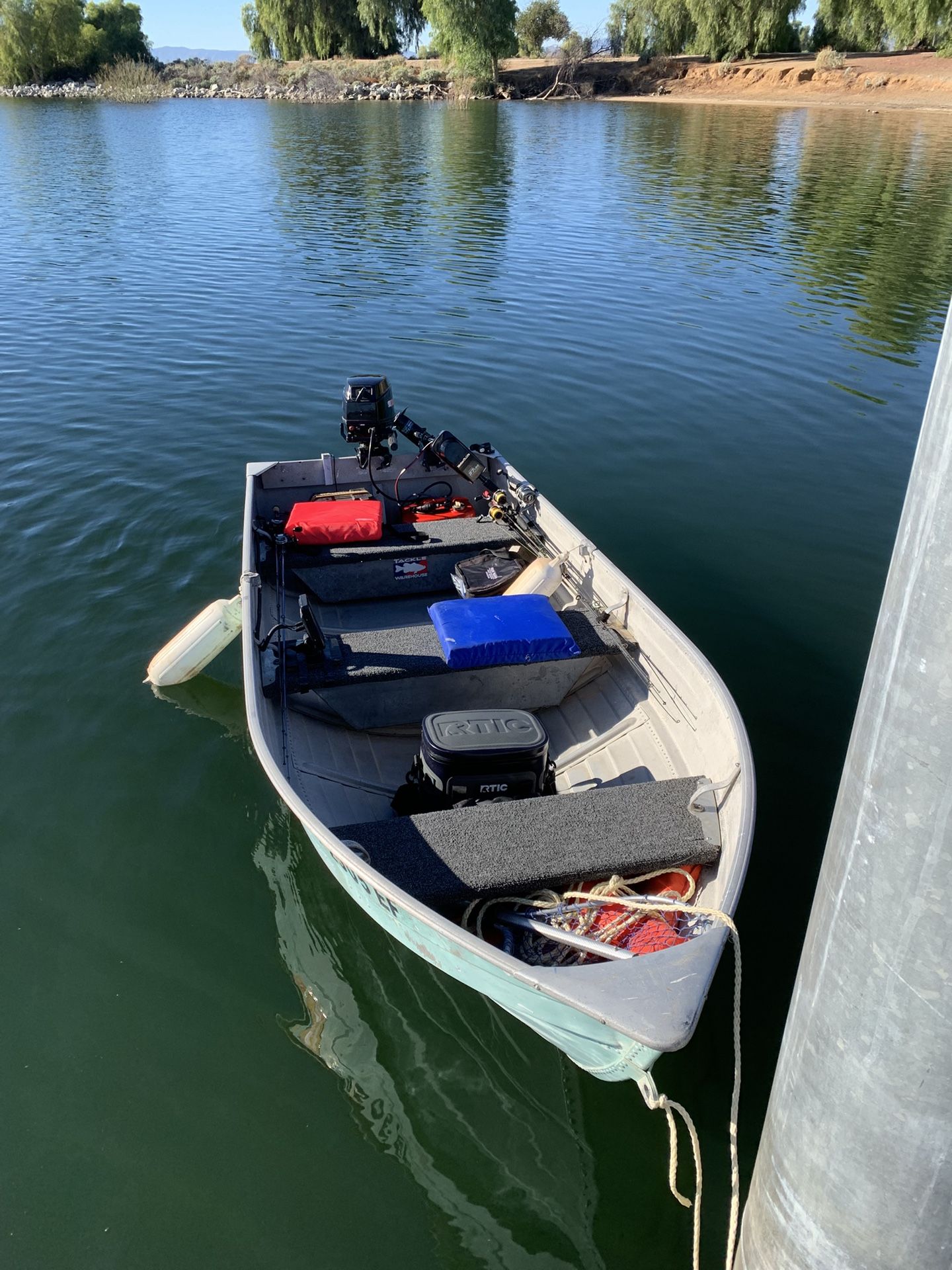 Mirror Craft 12ft Aluminum boat w/ Mercury 4hp Fourstroke motor, Trolling motor, Trailer, etc.