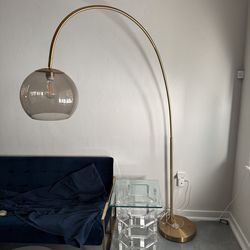 West Elm Overarching Acrylic Shade Floor Lamp (76")