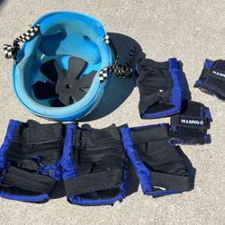 Used helmet and Pads