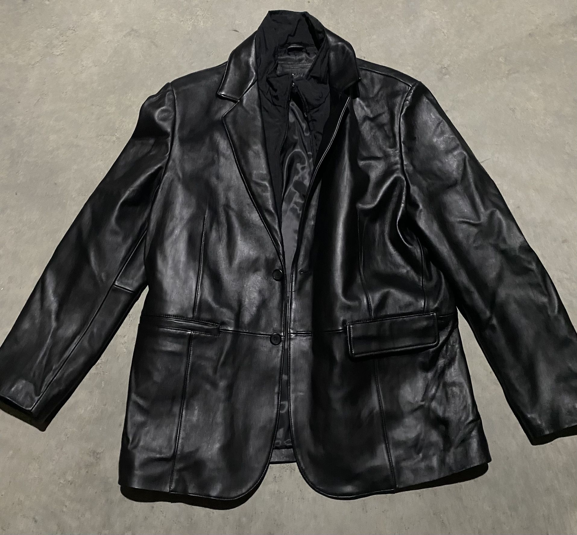 APT. 9. Leather Jacket. Size: 44R