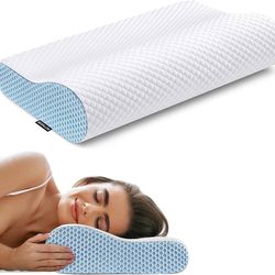 new Neck Pillow for Neck Pain Relief, Memory Foam Pillows Ergonomic Pillow for Neck and Shoulder Pain, Contour Orthopedic Cervical Pillow Bed Pillow f