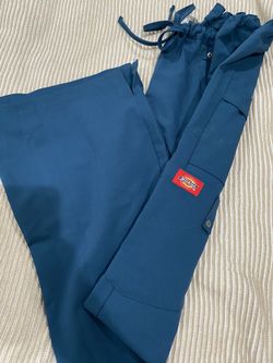 Women’s Dickies Small Cargo Teal Green Scrub Pant