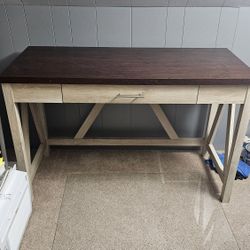 Desk, Desk Chair, and Glass Chair Mat