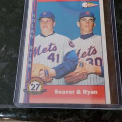1993 Pacific # 241 NOLAN RYAN & TOM SEAVER New York Mets 

