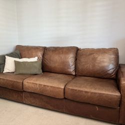 Manhattan Vintage Leather Couch