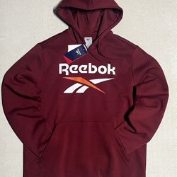 Burgundy Reebok hoodie